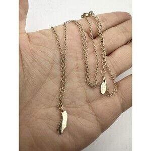 Kris nations 14k Gold Filled Over Sterling California Charm Necklace 18”